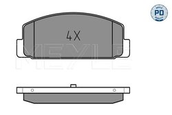 Set placute frana Meyle 025 240 4514/PD
