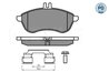 SET PLACUTE FRANA MEYLE 025 243 0620-2/PD - Compatibil cu MERCEDES-BENZ