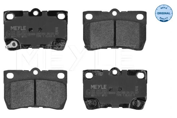 SET PLACUTE FRANA MEYLE 025 243 2317 - Compatibil cu LEXUS