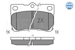 SET PLACUTE FRANA MEYLE 025 243 2317 - Compatibil cu LEXUS