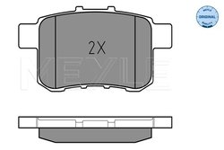 SET PLACUTE FRANA MEYLE 025 244 3514/W - Compatibil cu HONDA