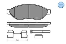 Set placute frana Meyle 025 244 6819/W2