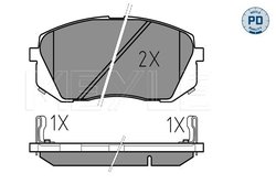 SET PLACUTE FRANA MEYLE 025 245 0116/PD - Compatibil cu HYUNDAI, KIA