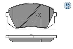 SET PLACUTE FRANA MEYLE 025 245 0116/PD - Compatibil cu HYUNDAI, KIA