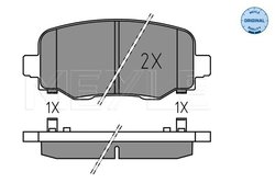 Set placute frana Meyle 025 257 3318