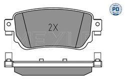 SET PLACUTE FRANA MEYLE 025 259 6515/PD - Compatibil cu NISSAN, RENAULT