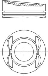 PISTON MAHLE 028 03 12 - Compatibil cu AUDI, VW