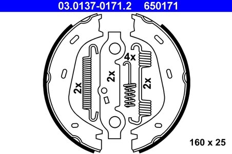 Set saboti frana ATE 03.0137-0171.2