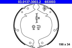 Set saboti frana ATE 03.0137-3003.2