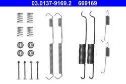 SET ACCESORII SABOTI FRANA ATE 03.0137-9169.2 - Compatibil cu CITROEN, FIAT, FORD, NISSAN, PEUGEOT