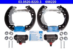 SET SABOTI FRANA ATE 03.0520-8220.3 - Compatibil cu FIAT, FORD