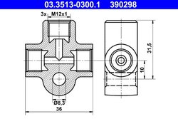 INBINARI, CONDUCTE ATE 03.3513-0300.1 - Piesa auto compatibila cu mai multe marci
