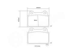 Set placute frana de performanta Brembo 07.B315.11