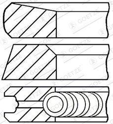 Set segmenti piston Goetze Engine 08-113500-00