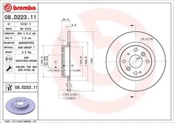 DISC FRANA BREMBO 08.D223.11 - Compatibil cu MAZDA