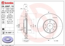 Disc frana Brembo 09.6997.11