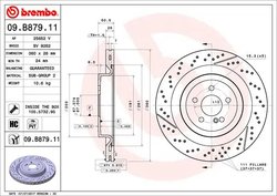 Disc frana Brembo 09.B879.11