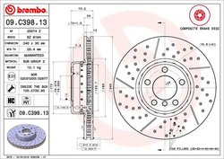 Disc frana Brembo 09.C398.13