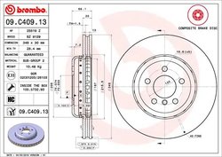 Disc frana Brembo 09.C409.13