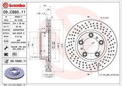 Disc frana Brembo 09.C880.11