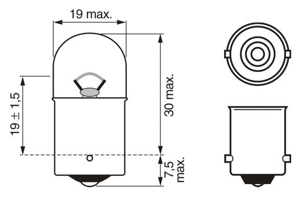 Bec, semnalizator BOSCH 1 987 302 815