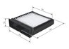 FILTRU AER HABITACLU BOSCH 1 987 432 157 - Compatibil cu MITSUBISHI, VOLVO