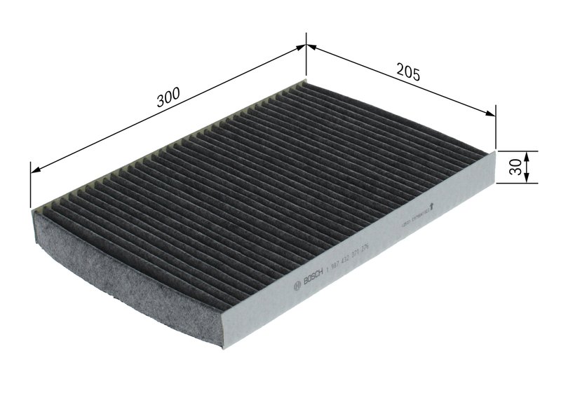 FILTRU AER HABITACLU BOSCH 1 987 432 371 - Compatibil cu AUDI, CHRYSLER, SEAT