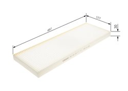 FILTRU AER HABITACLU BOSCH 1 987 435 125 - Compatibil cu IRISBUS, IVECO, MAN, MERCEDES-BENZ, SCANIA, SETRA, SOLARIS, TEMSA, VAN 