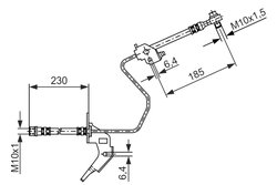 FURTUN FRANA BOSCH 1 987 476 199 - Compatibil cu CHEVROLET, HOLDEN, OPEL, VAUXHALL
