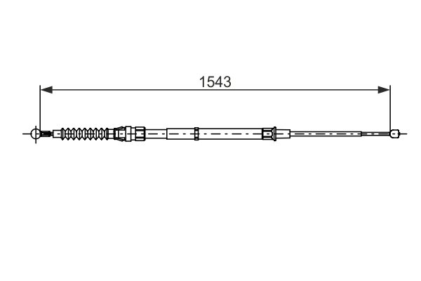 CABLU FRANA DE MANA BOSCH 1 987 482 735 - Compatibil cu SKODA