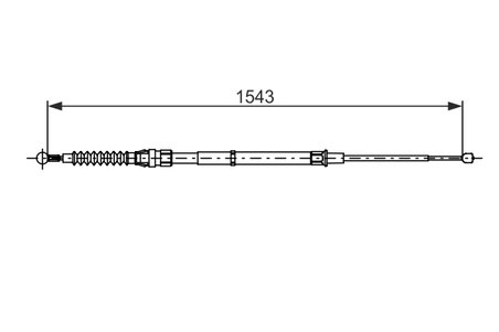 CABLU FRANA DE MANA BOSCH 1 987 482 735 - Compatibil cu SKODA