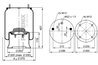 BURDUF SUSPENSIE PNEUMATICA PHOENIX 1 D 28 B-10 - Piesa auto compatibila cu mai multe marci