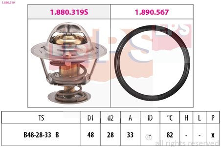 Termostat lichid racire EPS 1.880.319