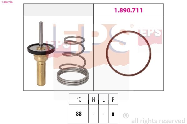 TERMOSTAT LICHID RACIRE EPS 1.880.798 - Compatibil cu OPEL, SUZUKI, VAUXHALL