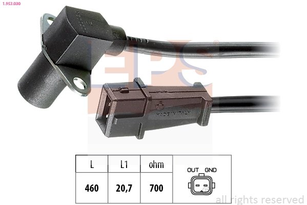 SENZOR IMPULSURI ARBORE COTIT EPS 1.953.030 - Compatibil cu FIAT, LANCIA, SEAT