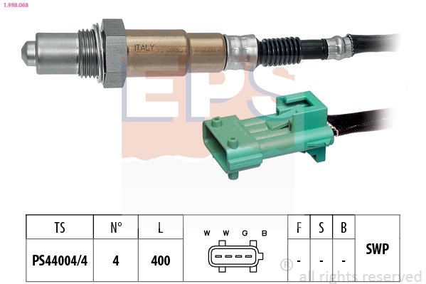 SONDA LAMBDA EPS 1.998.068 - Compatibil cu CITROEN, FIAT, PEUGEOT