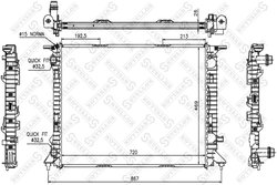Radiator racire motor Stellox 10-25524-SX