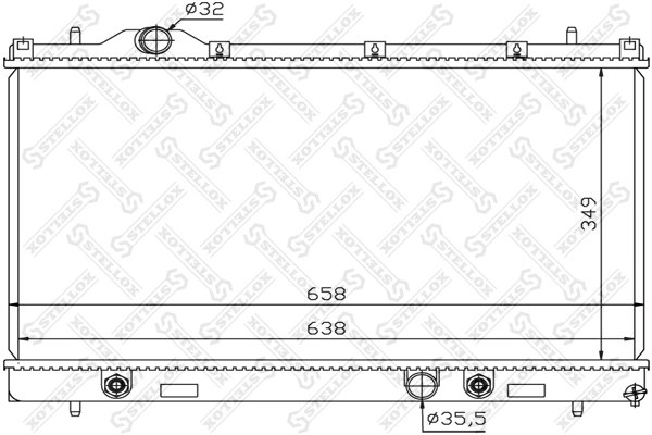 RADIATOR RACIRE MOTOR STELLOX 10-26742-SX - Compatibil cu CHRYSLER, DODGE