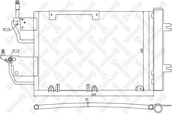 Radiator climatizare Stellox 10-45173-SX