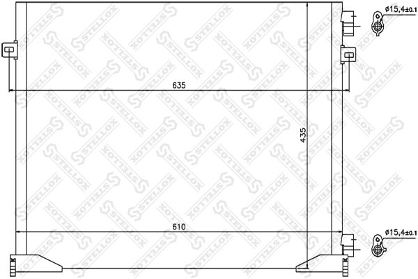 RADIATOR CLIMATIZARE STELLOX 10-45635-SX - Compatibil cu NISSAN, OPEL, RENAULT