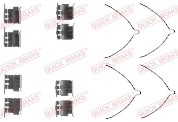 SET ACCESORII PLACUTE FRANA QUICK BRAKE 109-1289 - Compatibil cu TOYOTA