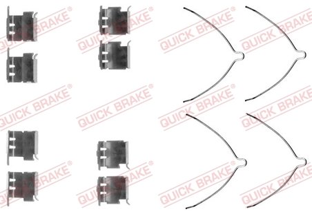 SET ACCESORII PLACUTE FRANA QUICK BRAKE 109-1289 - Compatibil cu TOYOTA