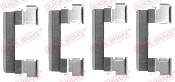 Set accesorii placute frana QUICK BRAKE 109-1655