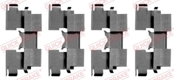 Set accesorii placute frana QUICK BRAKE 109-1662