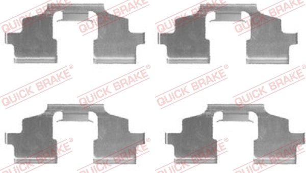 Set accesorii placute frana QUICK BRAKE 109-1675