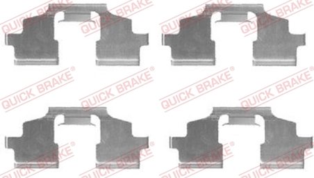 Set accesorii placute frana QUICK BRAKE 109-1675