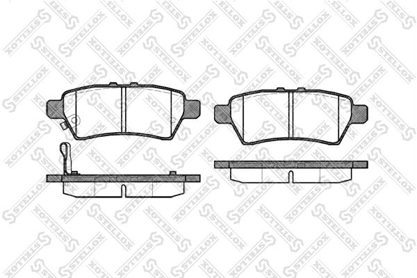 Set placute frana Stellox 1199 001-SX