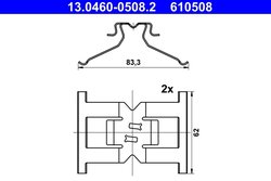Set accesorii placute frana ATE 13.0460-0508.2