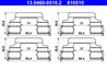 Set accesorii placute frana ATE 13.0460-0510.2