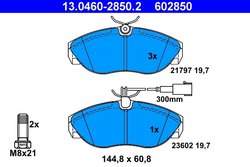 Set placute frana ATE 13.0460-2850.2